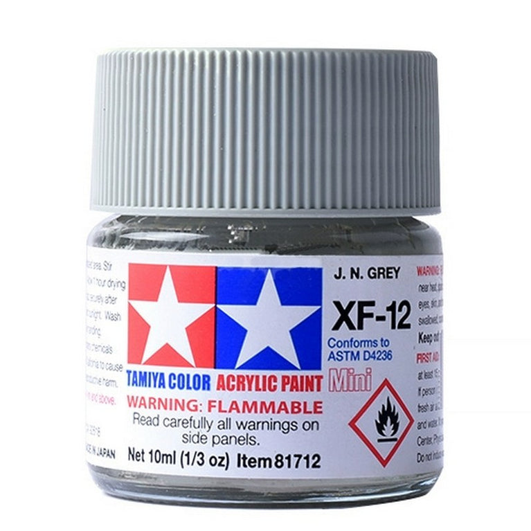 Tamiya 81712 Acrylic Paint Mini XF-12 J.N.Grey