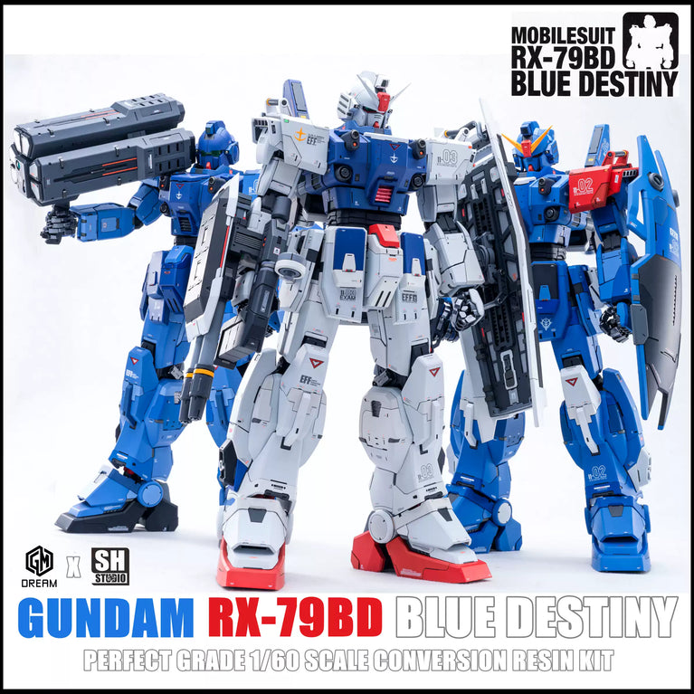 SH STUDIO 1/60 PG RX-79 BD3 No. 3 Blue Destiny Gundam [Conversion Kit]