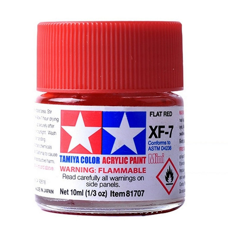 Tamiya 81707 Acrylic Paint Mini XF-7 Flat Red