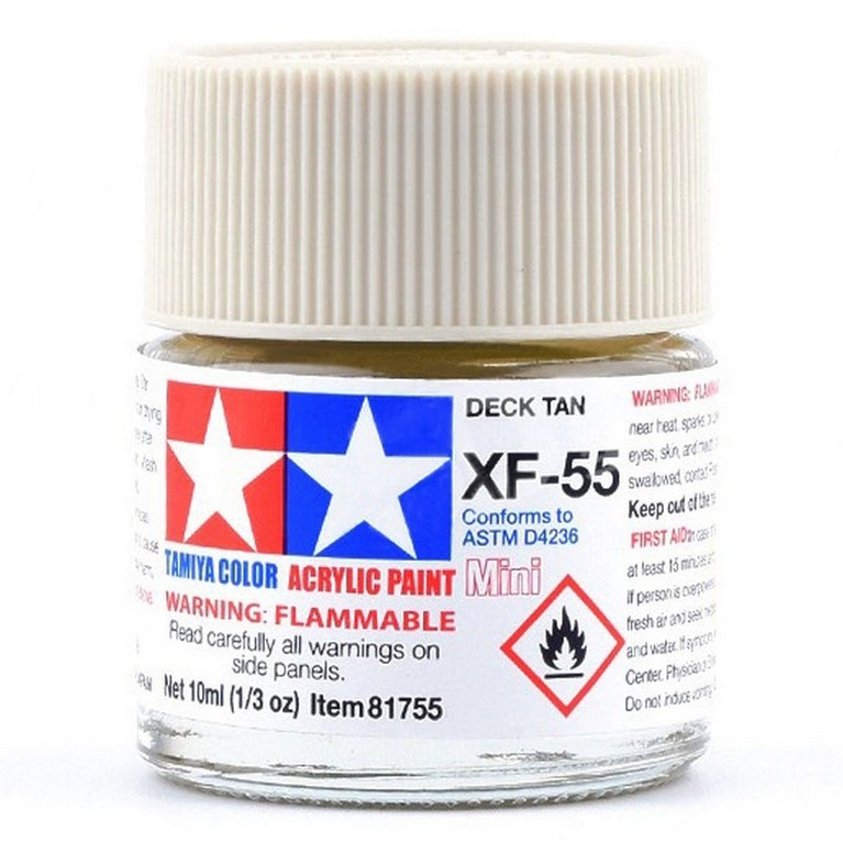 Tamiya 81755 Acrylic Paint Mini XF-55 Deck Tan 10ml