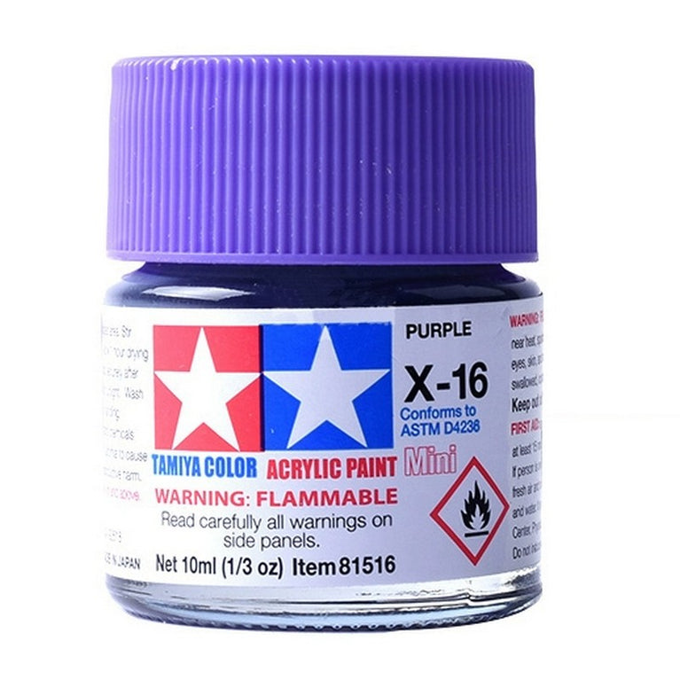 Tamiya 81516 Acrylic Paint X-16 Purple mini 10ml