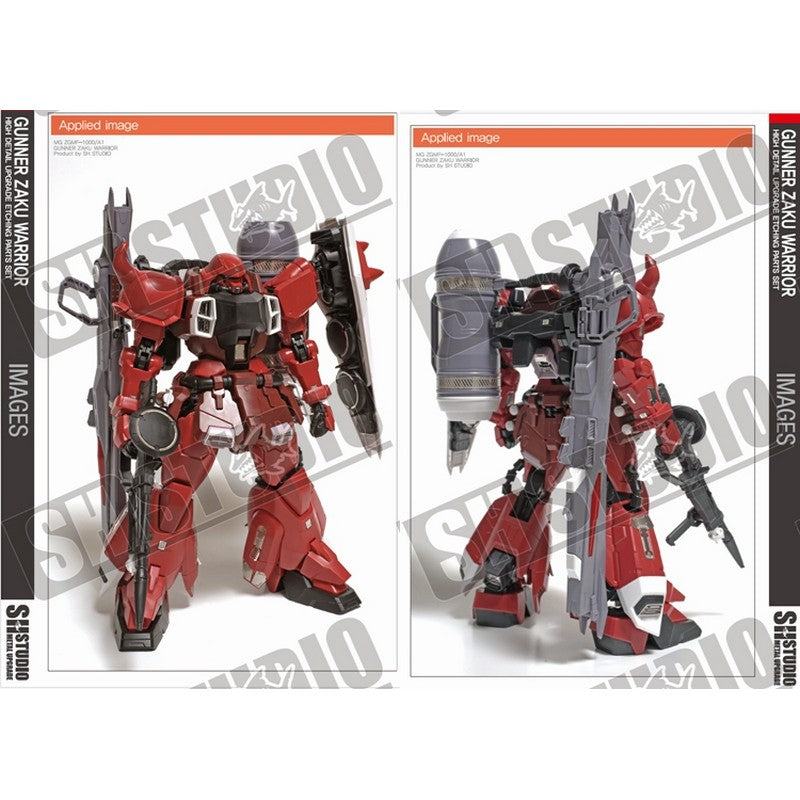 SH STUDIO MG ZGMF-1000/A1 Gunner Zaku Warrior etched metal upgrade kit