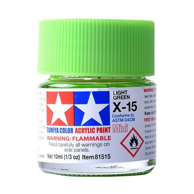 Tamiya 81515 Acrylic Paint X-15 Light Green mini 10ml