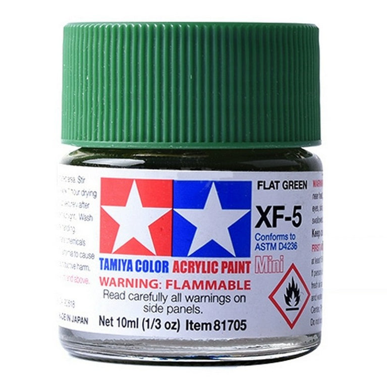 Tamiya 81705 Acrylic Paint Mini XF-5 Flat Green