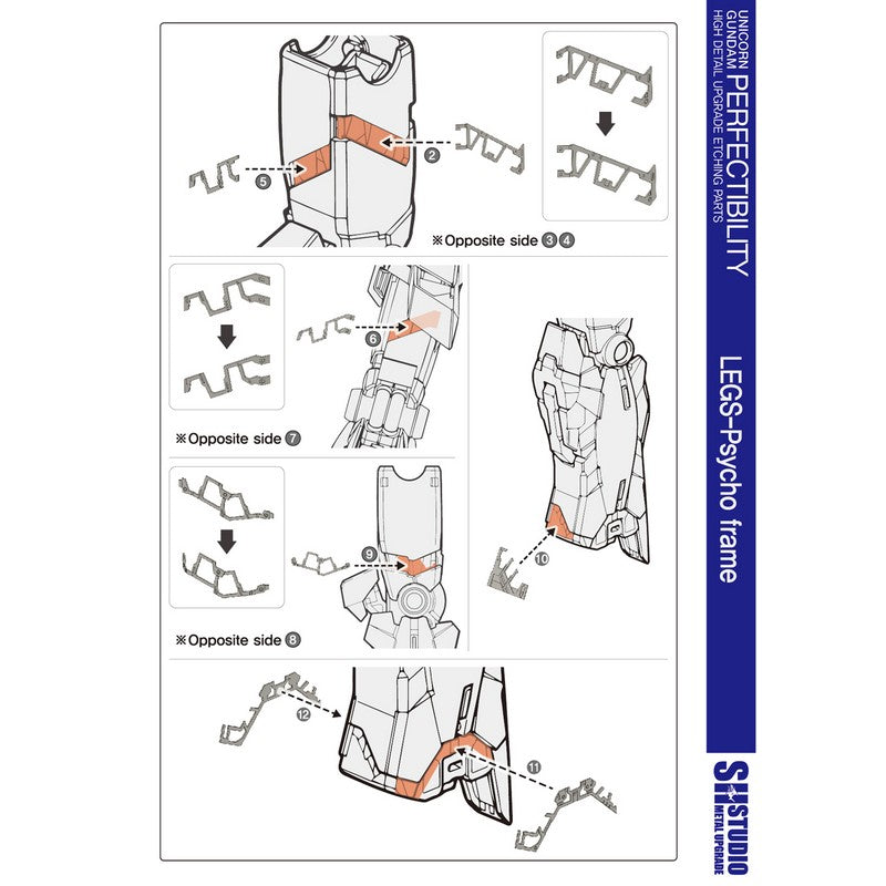 SH STUDIO MG 1/100 Unicorn Gundam Perfectibility etched metal upgrade kit
