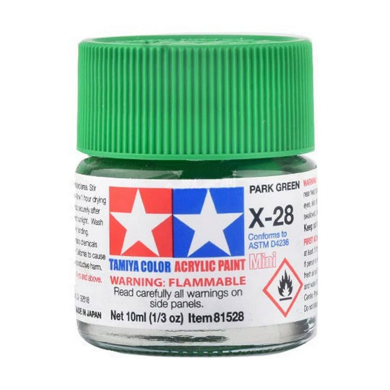 Tamiya 81528 Acrylic Paint X-28 Dark Green mini 10ml