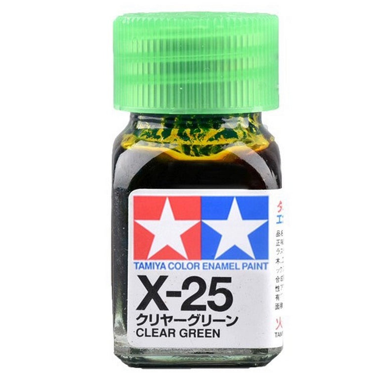 Tamiya 80025 Enamel Paint X-25 Clear Green 10ml