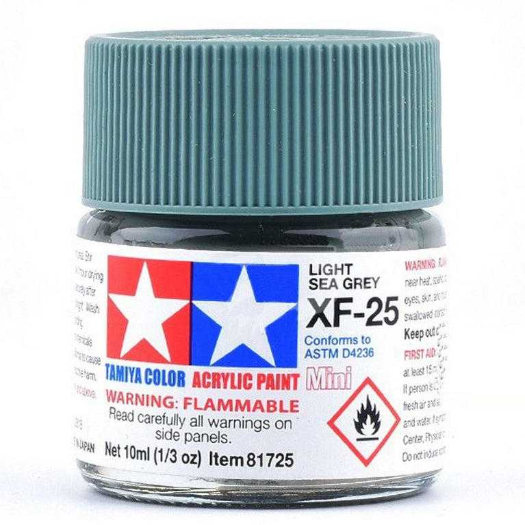 Tamiya 81725 Acrylic Paint Mini XF-25 Light Sea Grey 10ml