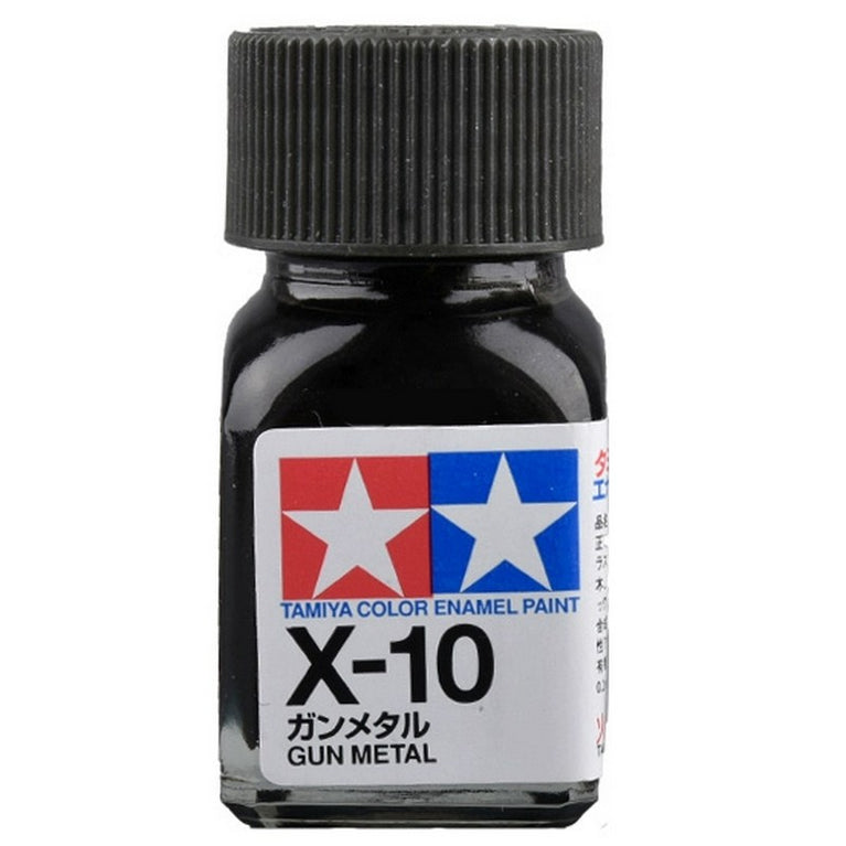 Tamiya 80010 Enamel Paint X-10 Gun Metal 10ml