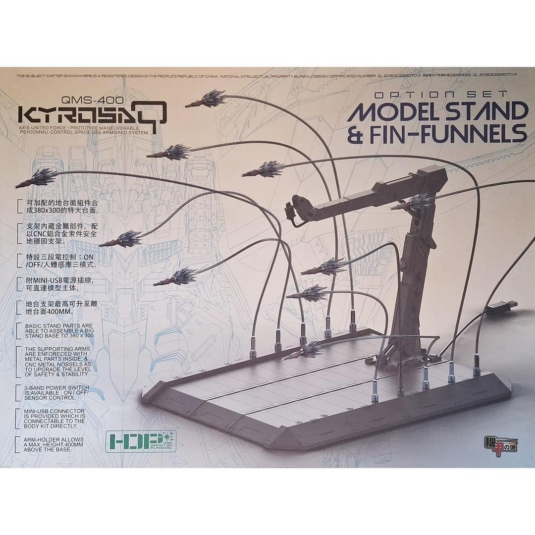 Mechanicore 1/72 QMS-400RD Clear Red Kyrosa-Q w/ Weapon & Fun Finnel Stand whole set
