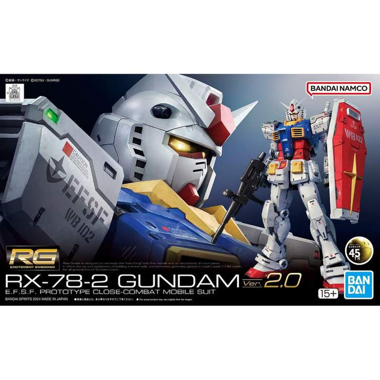 【Preorder in Aug】RG 1/144 RX-78-2 Gundam Ver.2.0