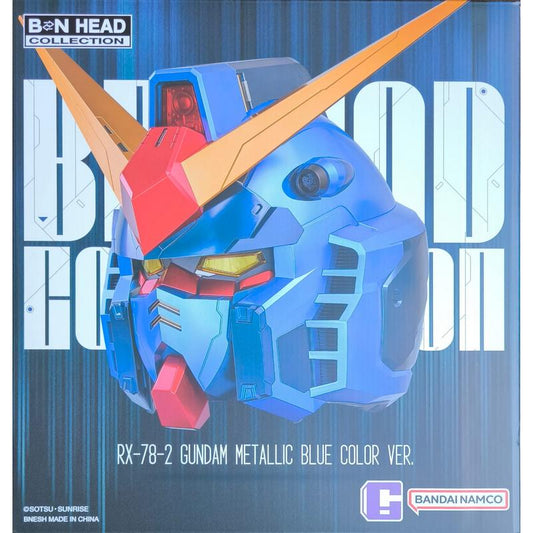 BN HEAD COLLECTION VOL.1 RX-78-2 Gundam Metallic Blue Color VER.