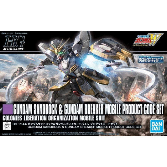 Ensemble de codes de produit mobiles Gundam Sandrock et Gundam Breaker HGAC 1/144 228