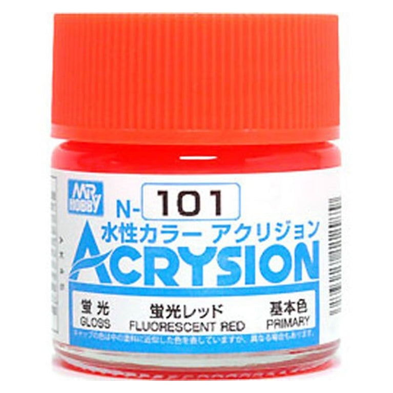 GSI Creos Mr. Hobby Acrysion Water Based Color N-101 【LOSS FLURESCENT RED】