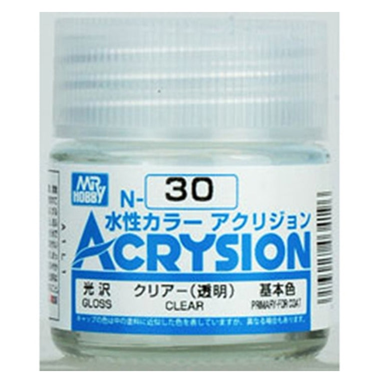 GSI Creos Mr. Hobby Acrysion Water Based Color N-30 【GLOSS CLEAR】