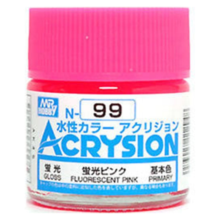 GSI Creos Mr. Hobby Acrysion Water Based Color N-99 【LOSS FLURESCENT PINK】