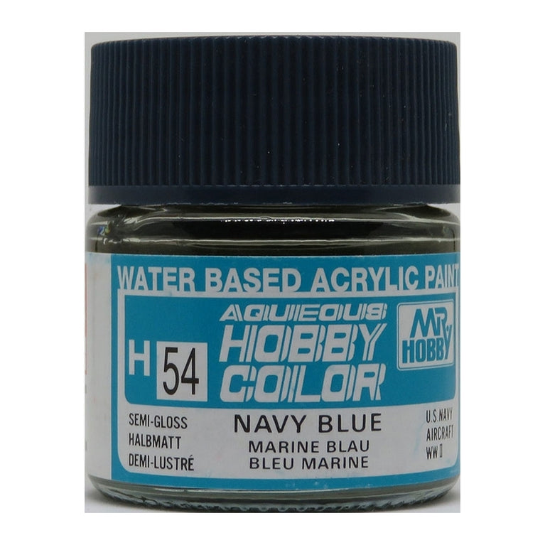 GSI Creos Mr. Hobby Water Based Acrylic Paint H-054 【SEMI GLOSS NAVY BLUE】