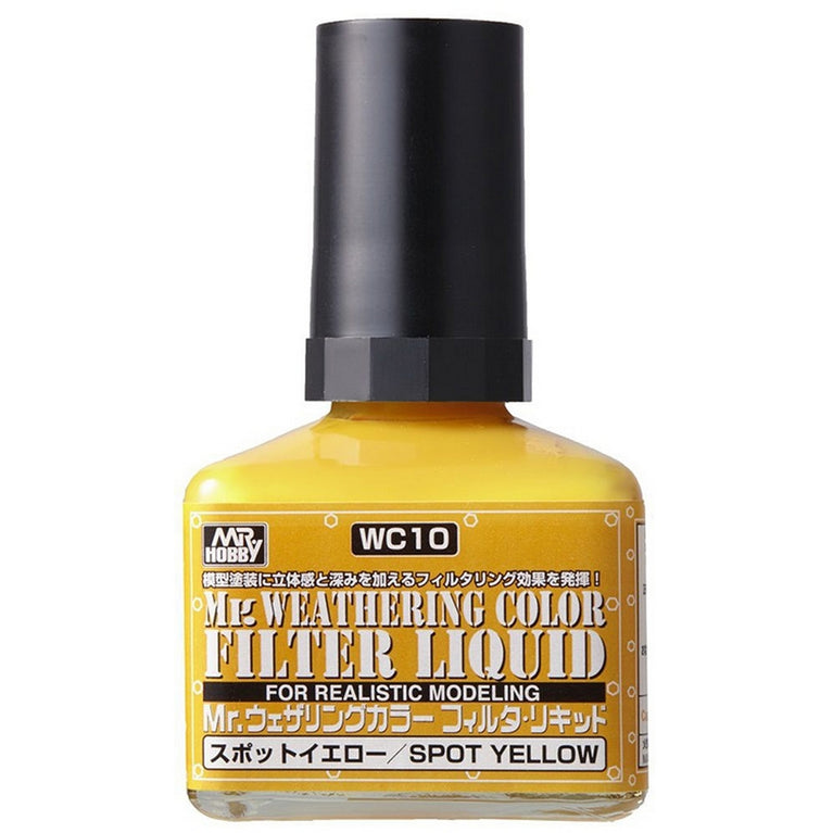 GSI Creos Mr. Weathering Color WC10 Filter Liquid Spot Yellow 40ml