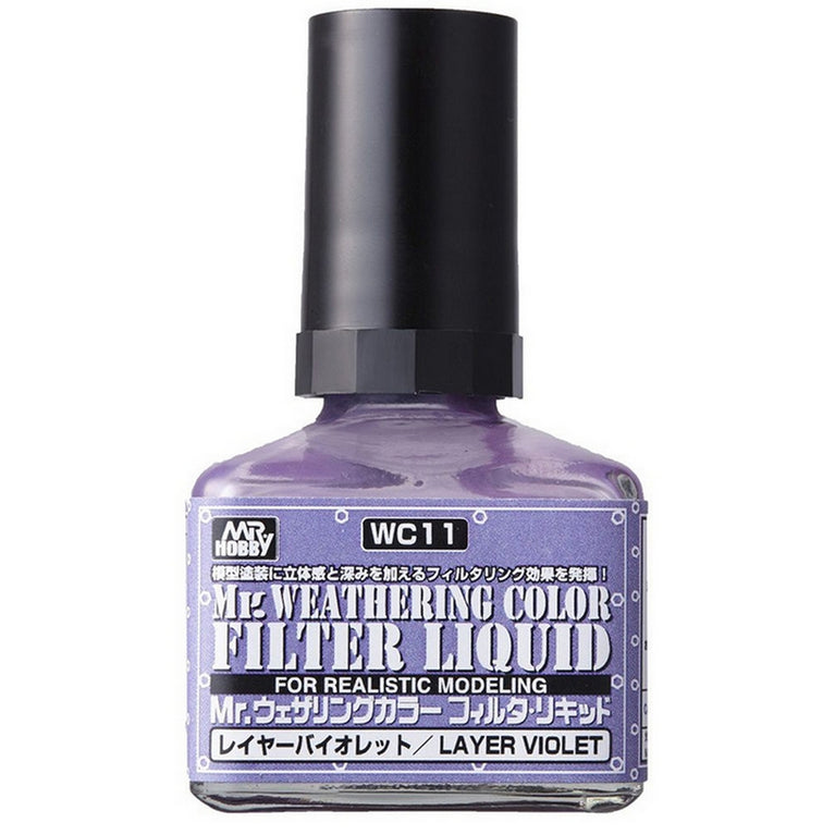 GSI Creos Mr. Weathering color WC11 Filter Liquid Layer Violet 40ml