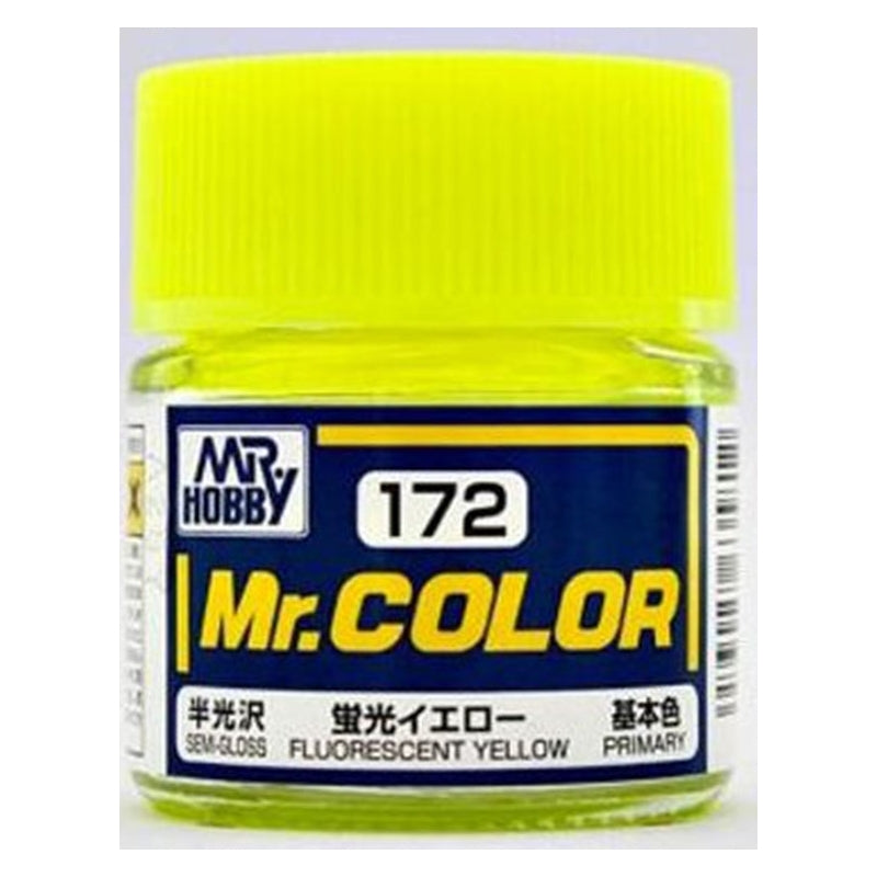GSI Creos Mr. Color 172 Fluorescent Yellow (Flat) 10ml - 4973028717204 ...
