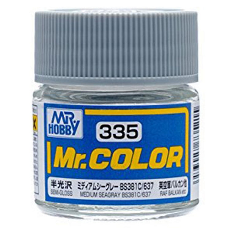 GSI Creos Mr. Color 335 Medium Seagray BS381C (Semi Gloss) 10ml
