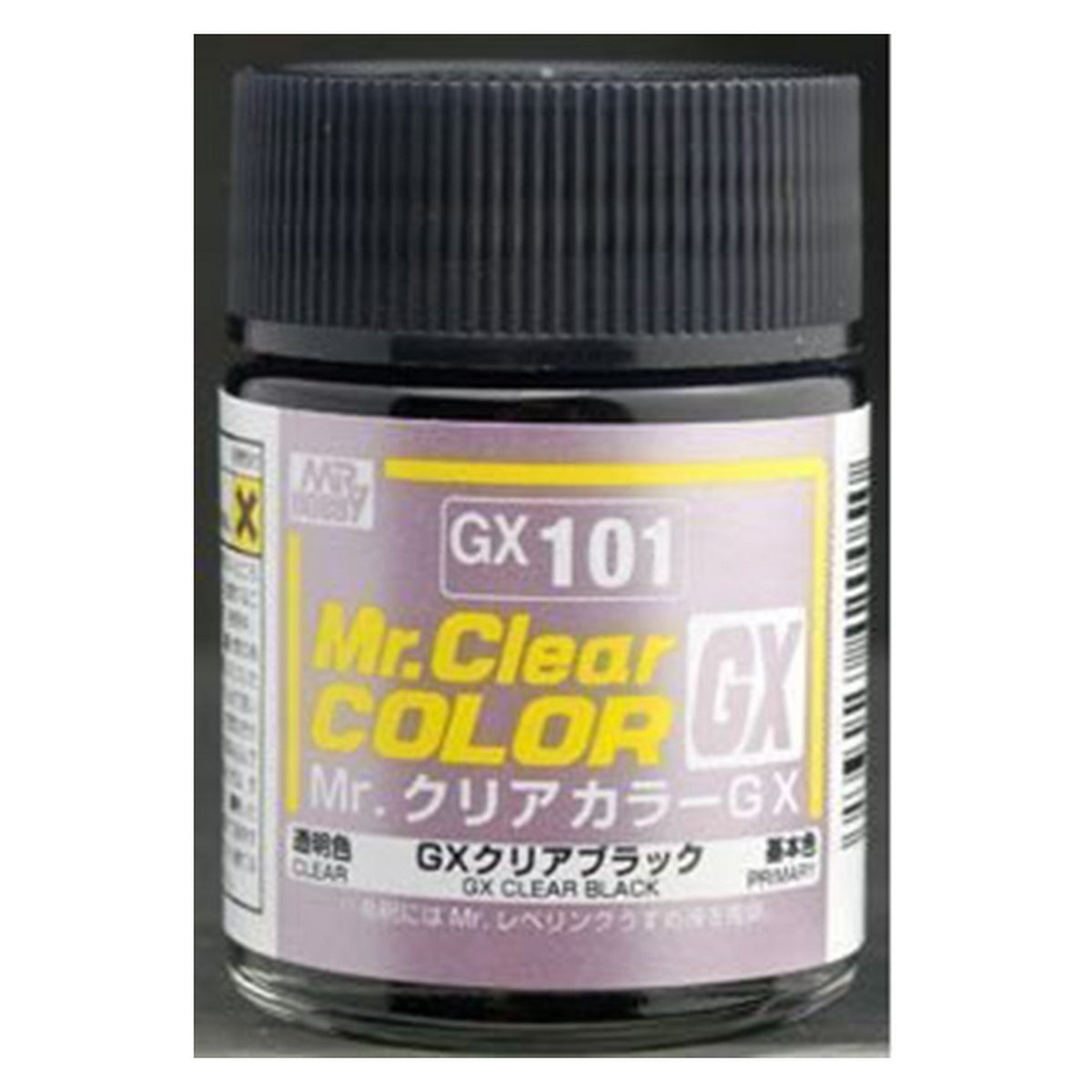 GSI Creos Mr. Color GX101 GX Clear Black (Gloss) 18ml - 4973028420050 ...