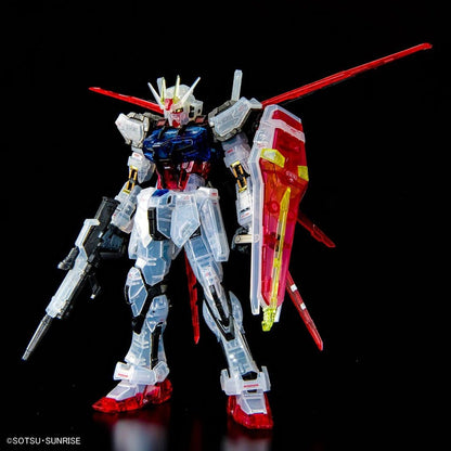 RG 1/144 The Gundam Base Limited Aile Strike Gundam & Skygrasper Launcher / Sword Pack Set [Clear Color]
