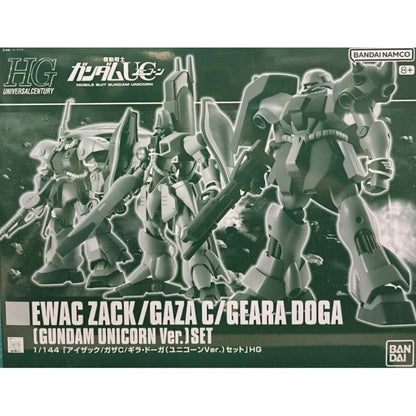 HGUC 1/144 EWAC Zack / Gaza C / Geara Doga (GUNDAM UNICORN Ver.) Set
