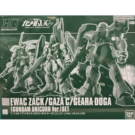 HGUC 1/144 EWAC Zack / Gaza C / Geara Doga (GUNDAM UNICORN Ver.) Set