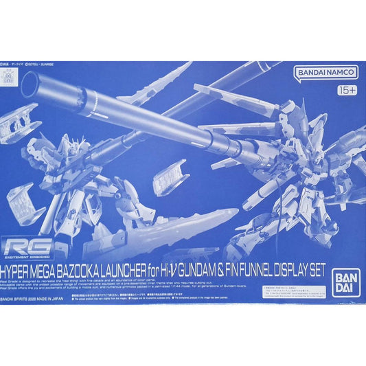 RG 1/144 Hyper Mega Bazooka Launcher for Hi-ν Gundam & Fin Funnel Display Set