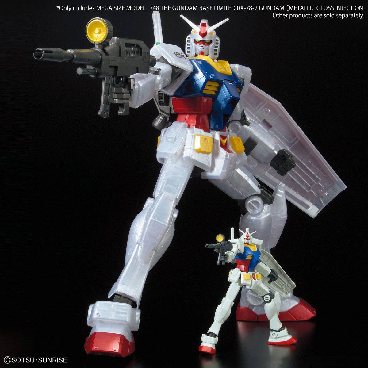 Mega Size Model 1/48 The Gundam Base Limited RX-78-2 Gundam Metallic Gloss Injection