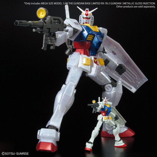 Mega Size Model 1/48 The Gundam Base Limited RX-78-2 Gundam Metallic Gloss Injection