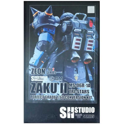 SH STUDIO 1/60 PG MS-06R-1A High Mobility Type Zaku II Black Tri-Star [Conversion Kit]【Full Weapons Included 】