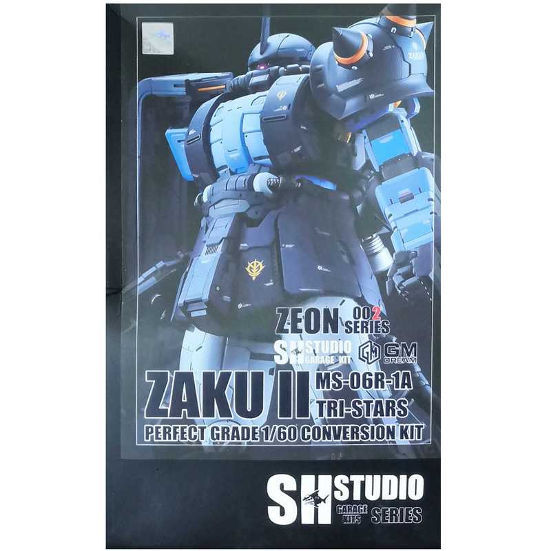 SH STUDIO 1/60 PG MS-06R-1A High Mobility Type Zaku II Black Tri-Star [Conversion Kit]【Full Weapons Included 】