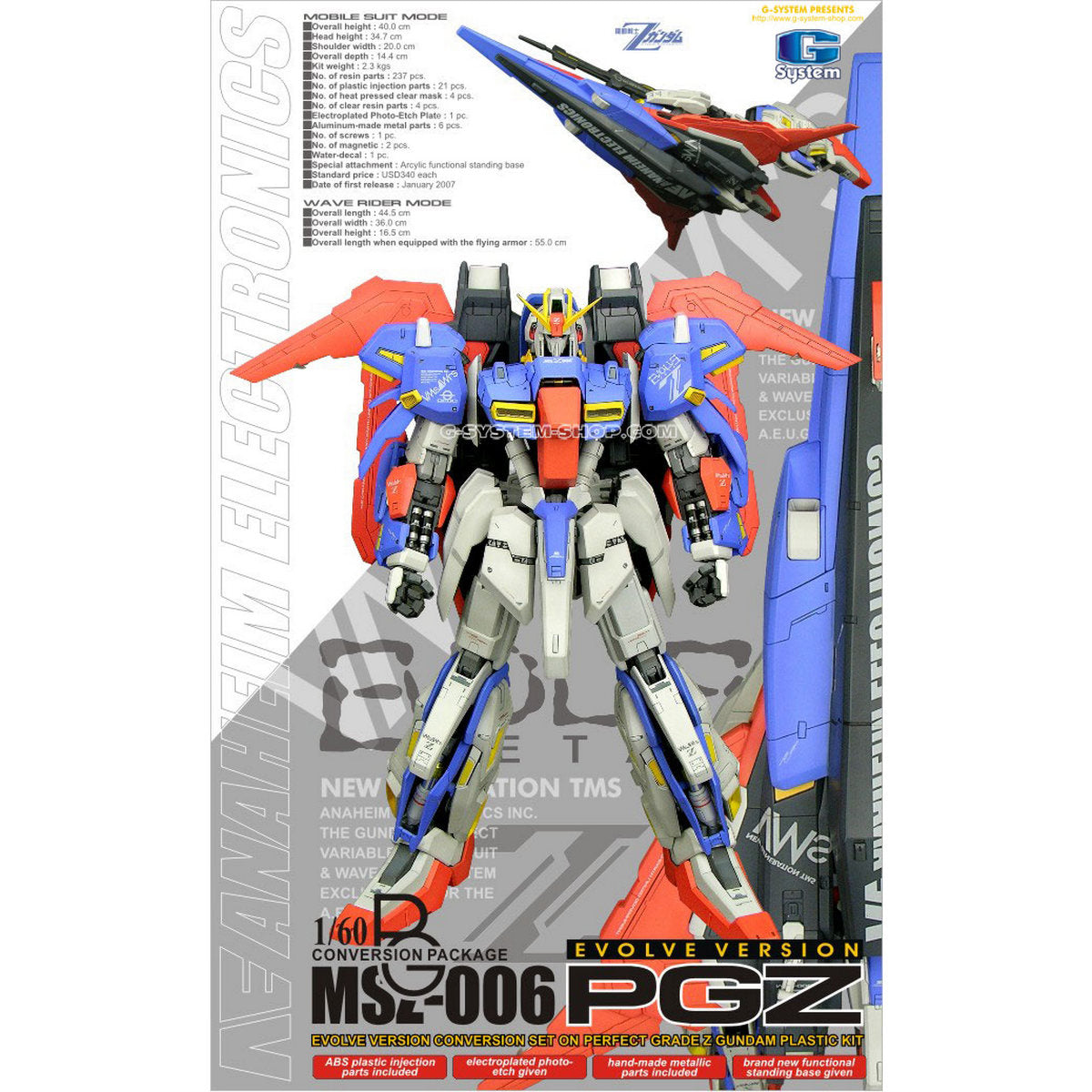 G System 1/60 MSZ-006 PG Z Gundam [Conversion Kit] - 56789007