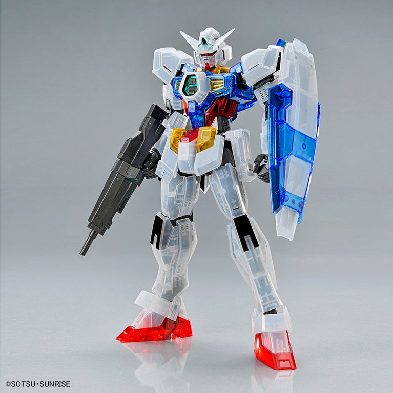 MG 1/100 The Gundam Base Limited Gundam Age-1 Wear System Set [Clear Color]
