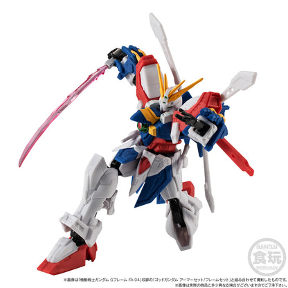 Mobile Suit Gundam G-Frame FA God Gundam (Meikyoushishui Ver.) & Option Part Set W/O Gum