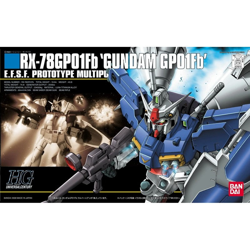 HGUC 1/144 018 RX-78 GP-01FB Gundam Zephyranthes Full Burnern