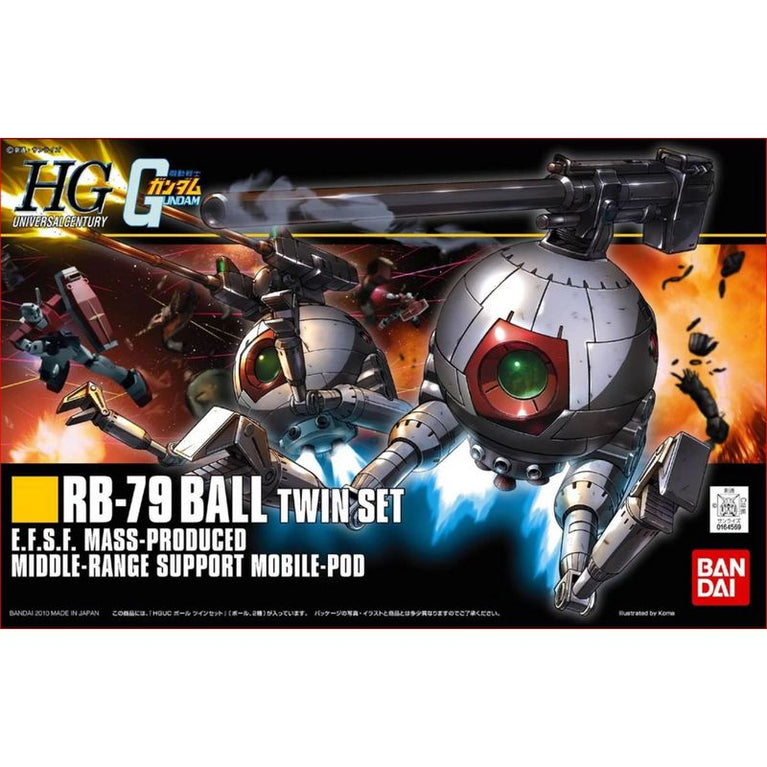HGUC 1/144 RB-79 Ball Twin Set [Middle Range Support Mobile Pod]