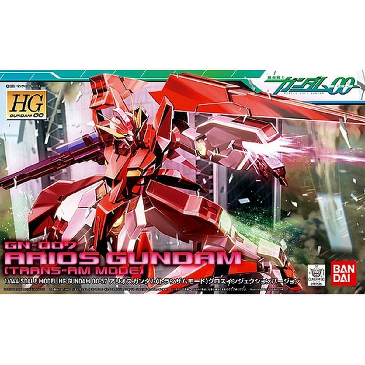 HG00 1/144 057 GN-007 Arios Gundam Trans-Am mode GLOSS INJECTION Ver.