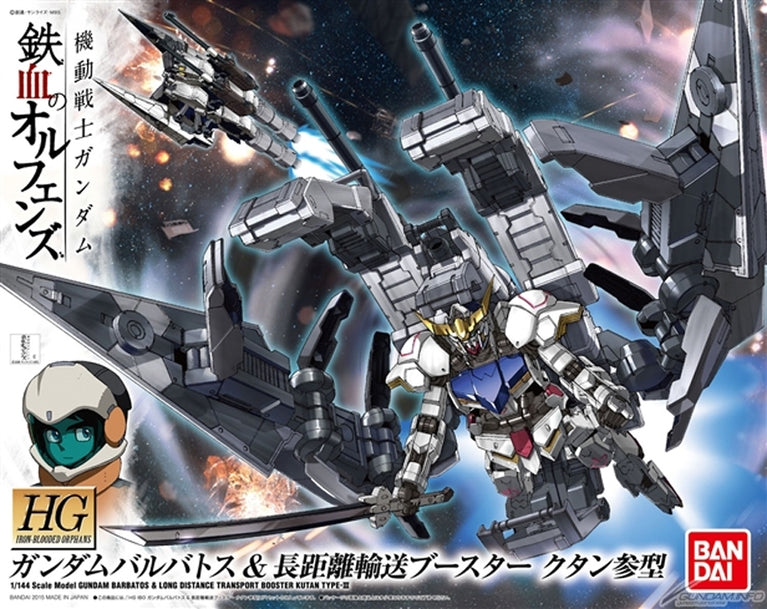 1/144 HGIBO 007 Gundam Barbatos + Long Range Transport Booster Cutan Type