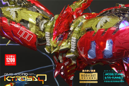 Mechanicore 1/72 QMS-400RD Clear Red Kyrosa-Q w/ Weapon & Fun Finnel Stand whole set