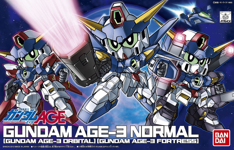 SD BB 372 Gundam Age-3 (Normal / Fortress / Orbital)