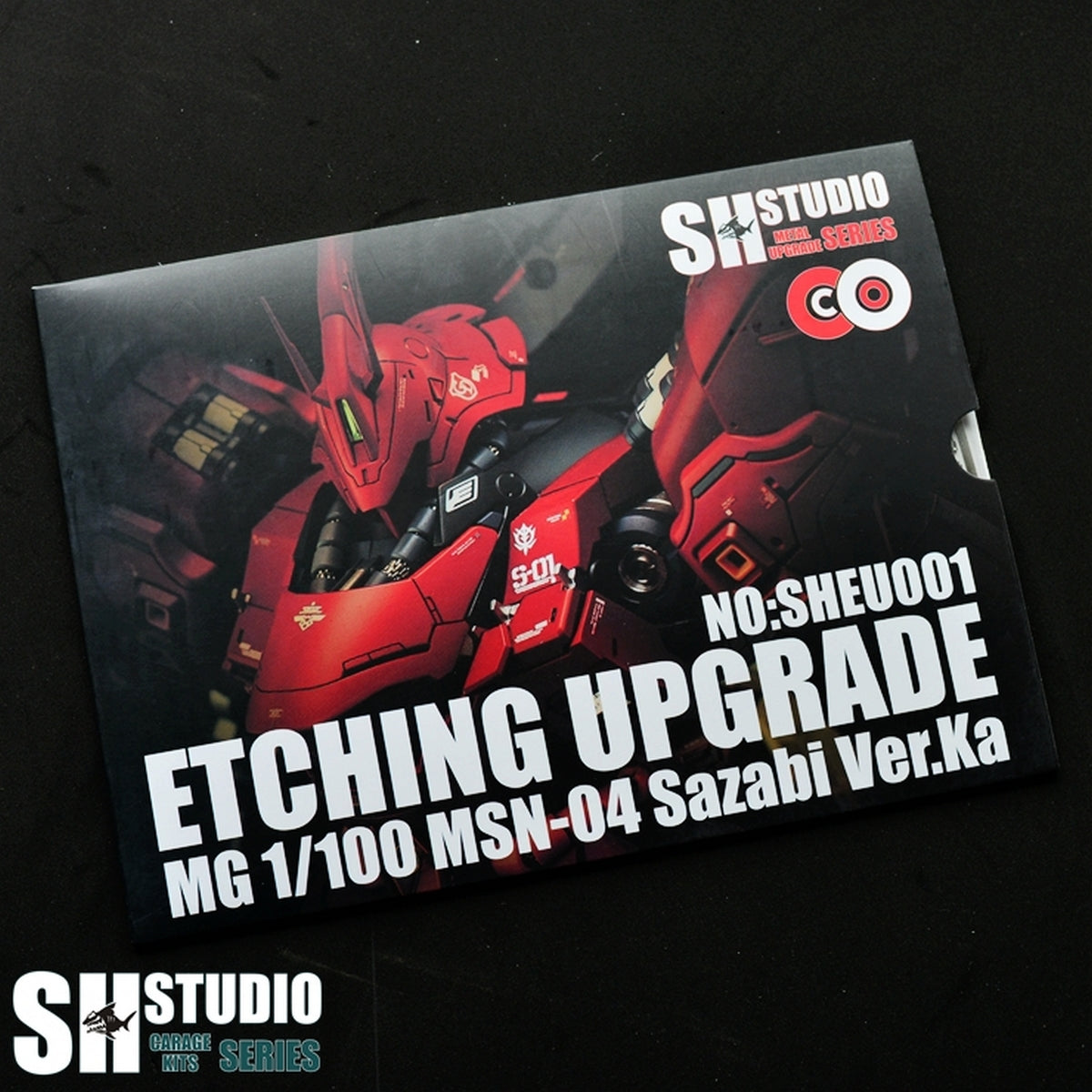 SH STUDIO MG 1/100 MSN-04 Sazabi etched metal upgrade kit