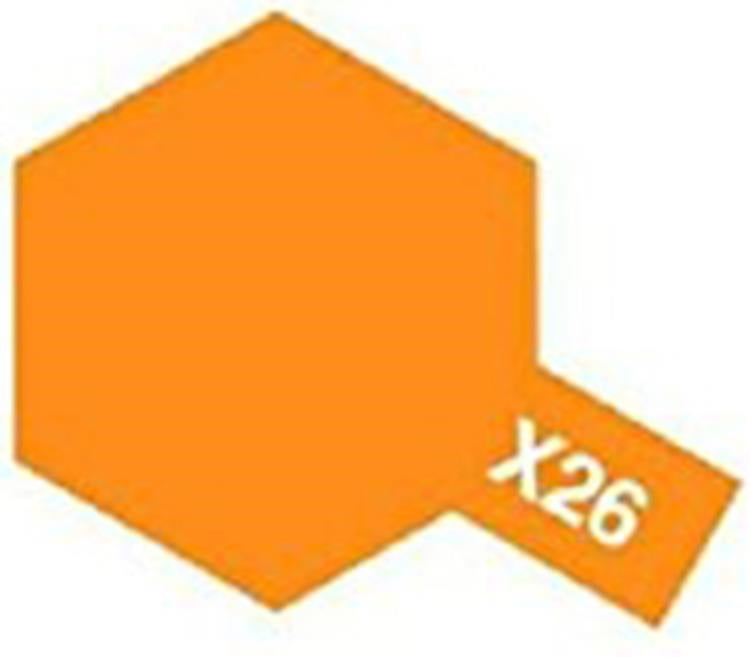 Tamiya Acrylic Paint X-26 Clear Orange 10ml