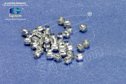 G System - Aluminum-made beads (basic coating) Ø 3 x 3 mm