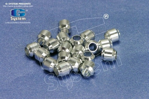 G System - Alluminium-made beads (basic coating) 7 x 7 mm