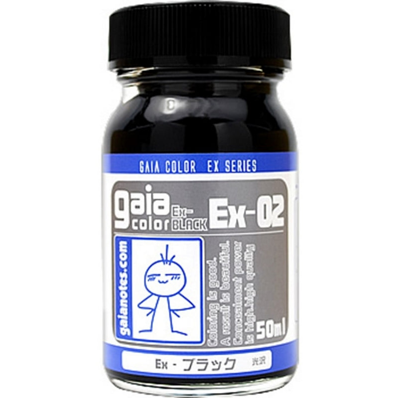 Gaia Color EX-02 EX-Black 50ml * - 4582182300124 – GKgundamkit ...