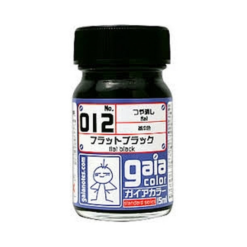 Gaia Color 012 Flat Black 15ml