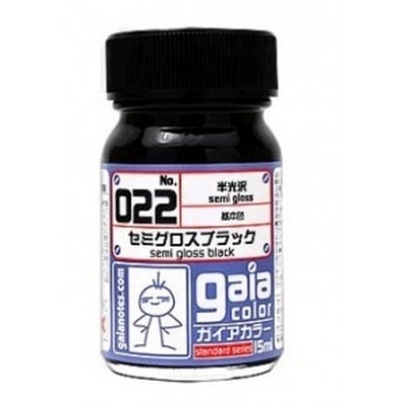 Gaia Color 022 Semi Gloss Black 15ml